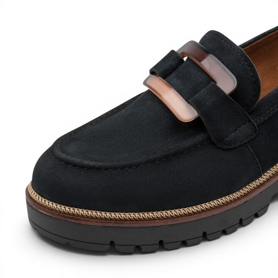 Tamaris Damen blaue Wildleder-Loafer Freizeitschuhe – 24722-43 - Image 5
