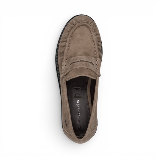 Tamaris Damen Beige Lederloafer Freizeitschuhe – 24251-47 - Image 6