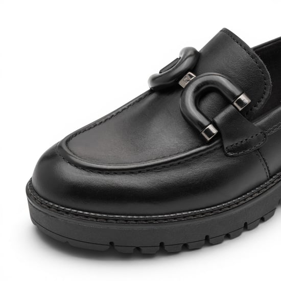 Tamaris Schwarze Leder-Loafer-Komfortschuhe für Damen – 24740-47 - Image 5