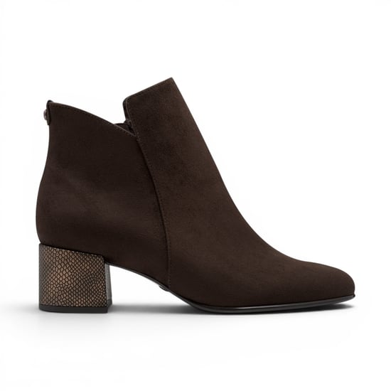 Tamaris Damen braune Faux-Heeled Knöchelstiefel – 25354-43 - Image 1