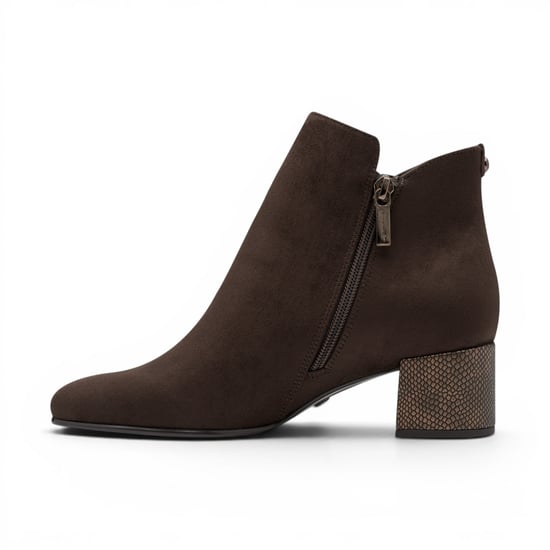 Tamaris Damen braune Faux-Heeled Knöchelstiefel – 25354-43 - Image 3