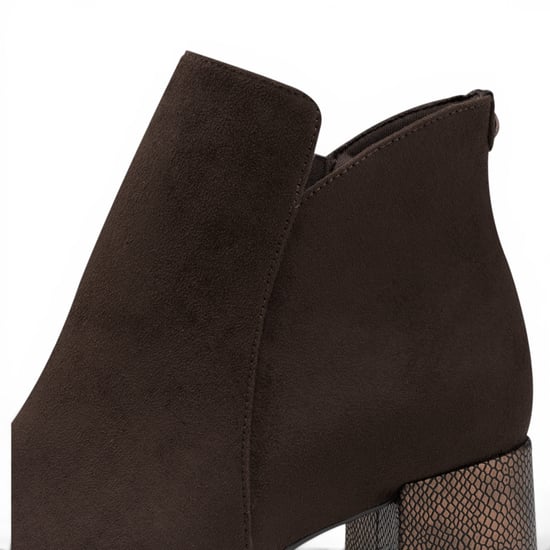 Tamaris Damen braune Faux-Heeled Knöchelstiefel – 25354-43 - Image 5