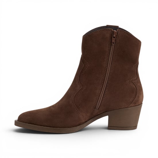 Tamaris Damen-Braune Wildleder-Cowboy-Wester-Knöchelstiefel – 25702-41 - Image 3