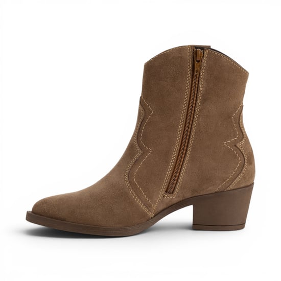 Tamaris Damen Camel Brown Wildleder Cowboy Western Knöchelstiefel – 25702-41 - Image 3