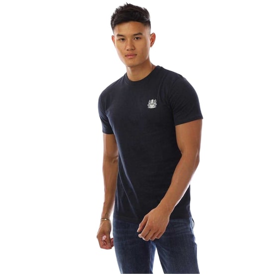Aquascutum - T-Shirt für Herren, Rundhalsausschnitt (Marine/Weiß) - Image 1