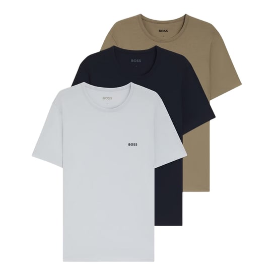 Boss - T-Shirt für Herren, Rundhalsausschnitt (3er-Pack) (Weiß/Braun/Schwarz) - Image 1