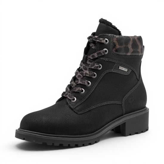Tamaris Damen-Schwarze warme Schnürstiefel im Winter für den Außenbereich – 26266-43 - Image 4