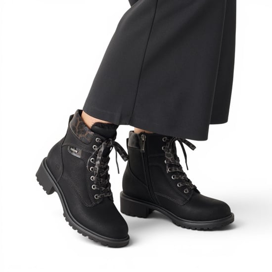 Tamaris Damen-Schwarze warme Schnürstiefel im Winter für den Außenbereich – 26266-43 - Image 5
