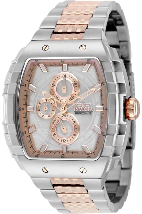 Invicta S1 Rally 50243 Herrenuhr - Quarzwerk - Edelstahl mit silbernem Zifferblatt - 47 mm - Image 1