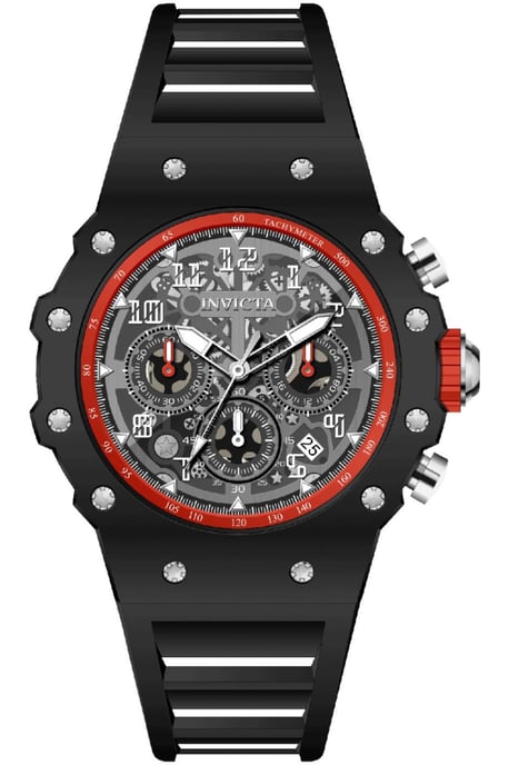 Invicta Racing 69658 Herrenuhr - Quarzwerk - Acryl mit silbernem Zifferblatt - 43 mm - Image 1