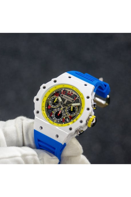 Invicta Racing 69666 Herrenuhr - Quarzwerk - Acryl mit silbernem Zifferblatt - 43 mm - Image 3