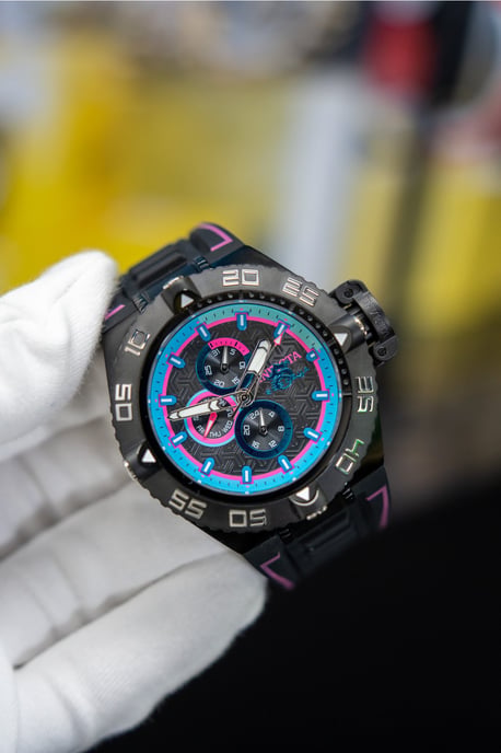 Invicta Subaqua - Noma IV 49878 Herrenuhr - Quarzwerk - Edelstahl mit schwarzem Zifferblatt - 50 mm - Image 3
