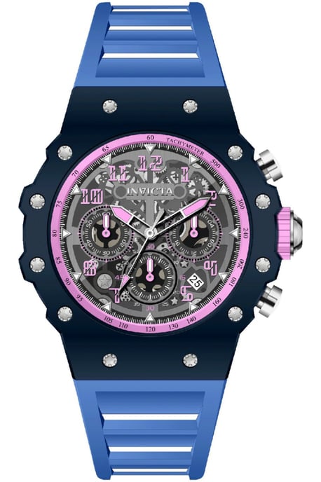 Invicta Racing 69656 Herrenuhr - Quarzwerk - Acryl mit silbernem Zifferblatt - 43 mm - Image 1