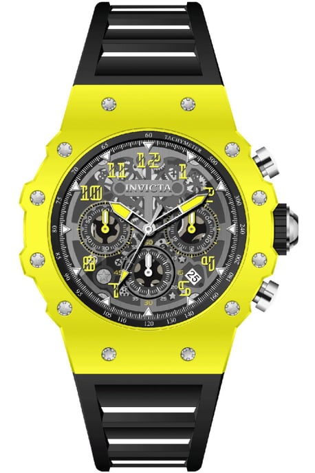 Invicta Racing 69667 Herrenuhr - Quarzwerk - Acryl mit silbernem Zifferblatt - 43 mm - Image 1