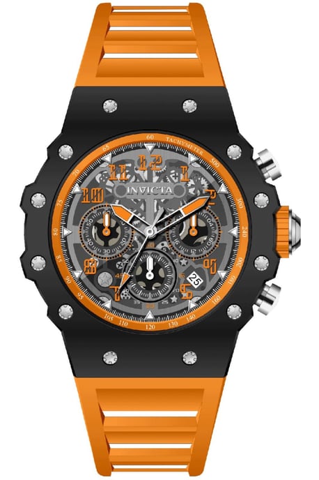 Invicta Racing 69663 Herrenuhr - Quarzwerk - Acryl mit silbernem Zifferblatt - 43 mm - Image 1