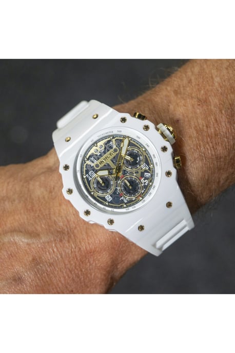 Invicta Racing 69649 Herrenuhr - Quarzwerk - Acryl mit goldenem Zifferblatt - 43 mm - Image 3