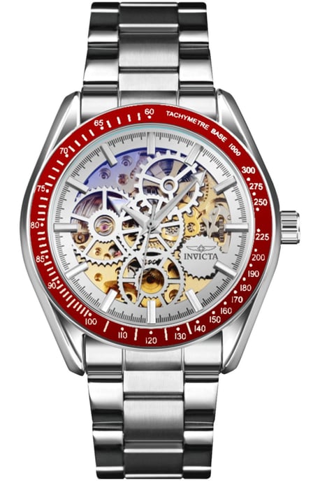 Invicta Objet D Art 69596 Herrenuhr - Automatisches Werk - Edelstahl mit silbernem Zifferblatt - 43 mm - Image 1