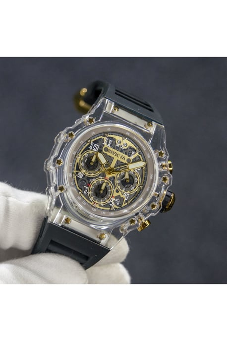 Invicta Racing 69690 Herrenuhr - Quarzwerk - Acryl mit goldenem Zifferblatt - 43 mm - Image 2