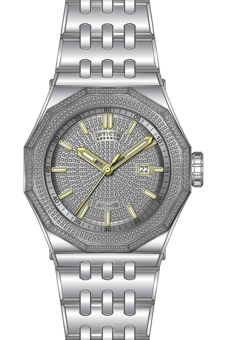 Invicta Reserve 50441 Herrenuhr - Automatikwerk - Edelstahl mit silbernem Zifferblatt - 48 mm - Image 1