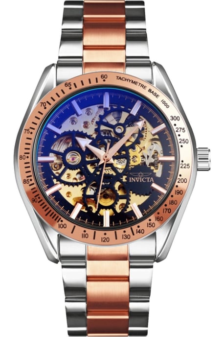 Invicta Objet D Art 69599 Herrenuhr - Automatisches Werk - Edelstahl mit schwarzem Zifferblatt - 43 mm - Image 1