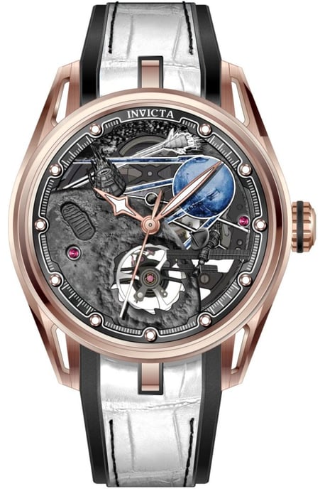 Invicta Celestial 70089 Herrenuhr - Mechanisches Werk - Edelstahl mit schwarzem Zifferblatt - 44 mm - Image 1