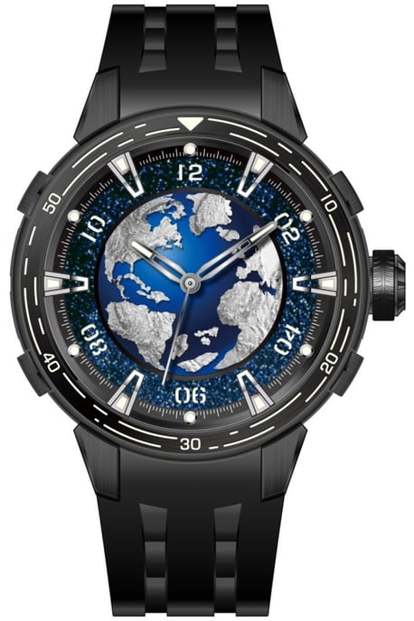 Invicta Celestial 70092 Herrenuhr - Mechanisches Werk - Edelstahl mit blauem Zifferblatt - 40 mm - Image 1