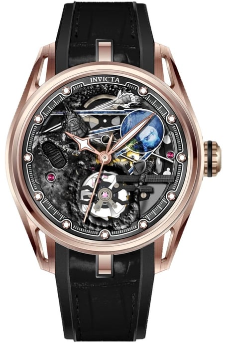 Invicta Celestial 69530 Herren Uhr - Mechanisches Werk - Edelstahl mit Roségold Zifferblatt - 45 mm - Image 1