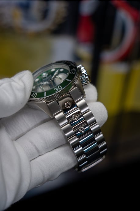 Invicta Ocean Voyage 47833 Herrenuhr - Quarzwerk - Edelstahl mit grünem Zifferblatt - 51 mm - Image 4