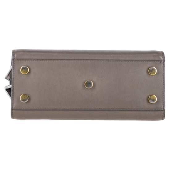 Saint Laurent Nano Sac de Jour Tote aus grauem Leder - Image 4