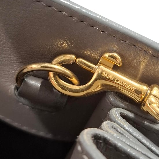 Saint Laurent Nano Sac de Jour Tote aus grauem Leder - Image 5