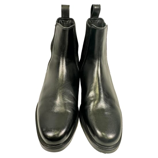 Valentino Garavani Nieten Chelsea Stiefeletten aus schwarzem Leder - Image 6