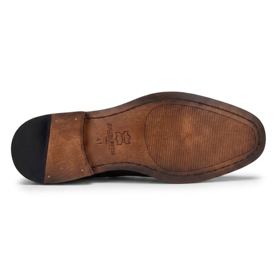 Justin Reess Herren polierte schwarze Leder-Cap-Toe-Derby-Schuhe – Everett - Image 5