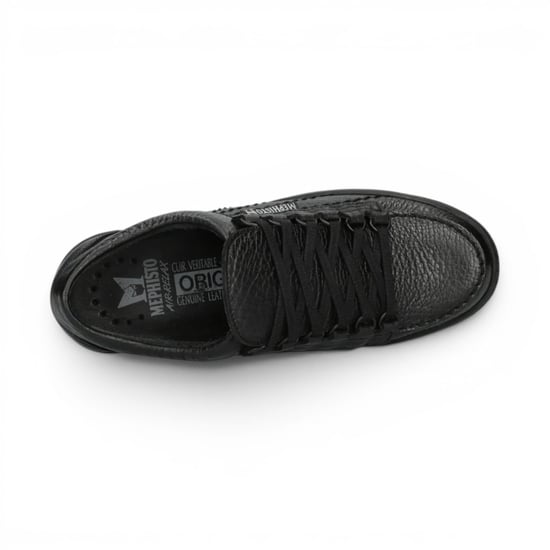 Mephisto Rainbow Herrenleder-Schwarze Spazierschuhe – Mamouth 714 - Image 4