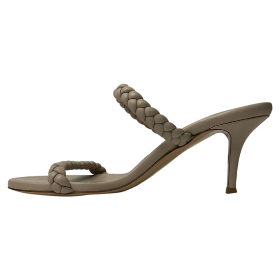 Gianvito Rossi Sandalen mit geflochtenem Riemen aus beigem Leder - Image 2