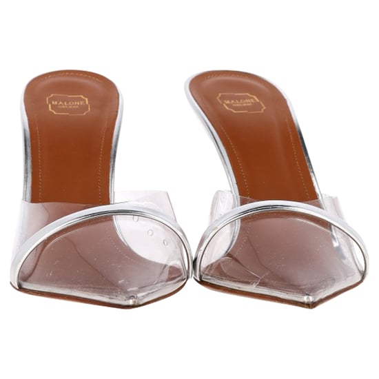 Malone Souliers Joella Mules aus silbernem Lackleder und PVC - Image 2