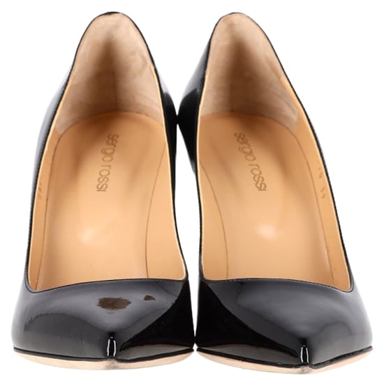 Sergio Rossi New Secret Pumps aus schwarzem Lackkalbsleder - Image 2