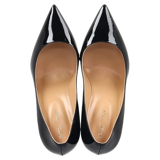 Sergio Rossi New Secret Pumps aus schwarzem Lackkalbsleder - Image 3