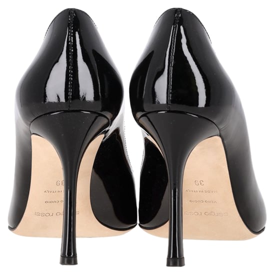 Sergio Rossi New Secret Pumps aus schwarzem Lackkalbsleder - Image 4
