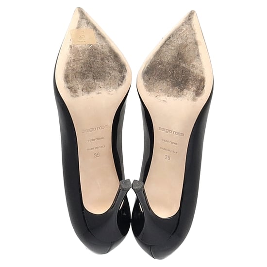 Sergio Rossi New Secret Pumps aus schwarzem Lackkalbsleder - Image 5