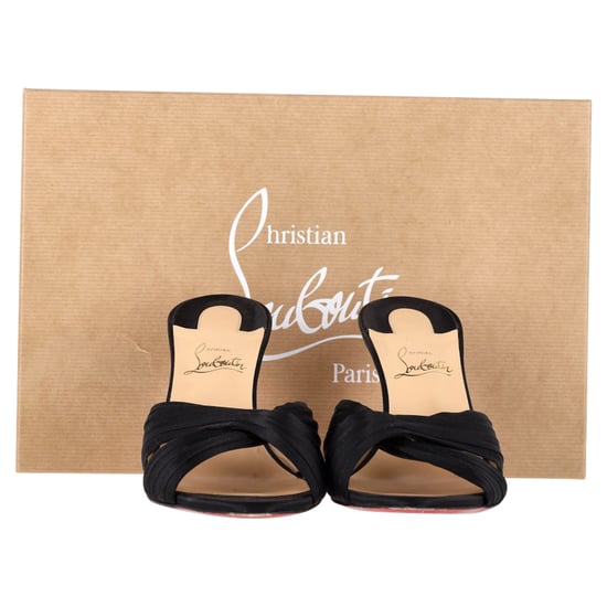 Christian Louboutin Nicol Is Back Mules aus schwarzem Satin - Image 2