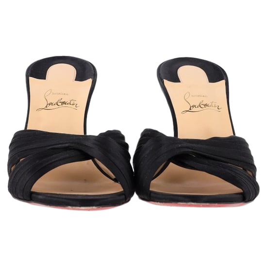 Christian Louboutin Nicol Is Back Mules aus schwarzem Satin - Image 3