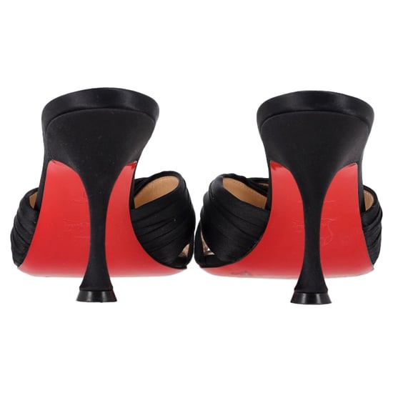 Christian Louboutin Nicol Is Back Mules aus schwarzem Satin - Image 6