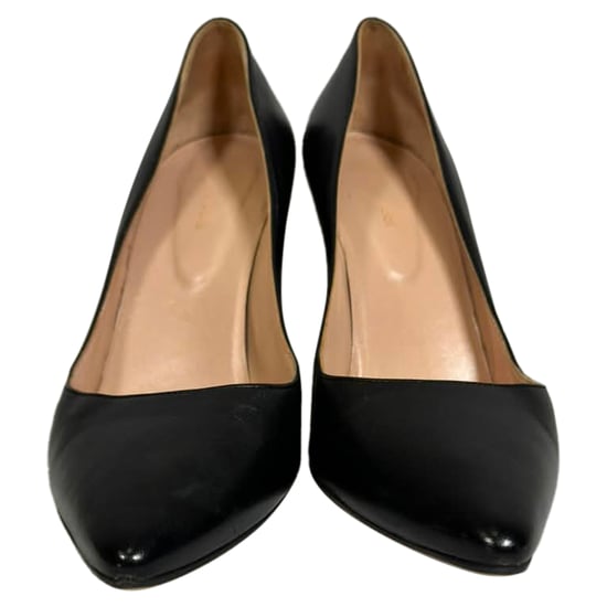 Sergio Rossi Godiva Pumps aus schwarzem Leder - Image 2