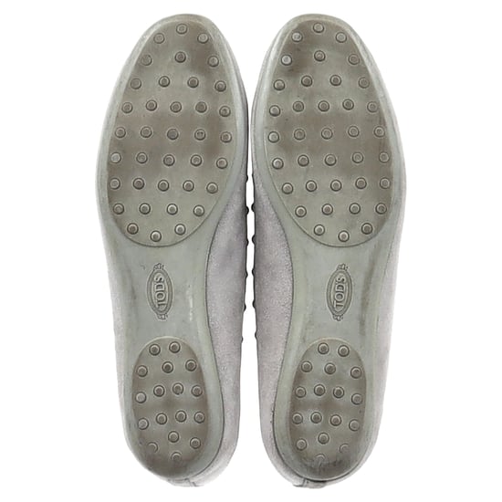 Tod's Ballerinas mit Nieten aus grauem Wildleder - Image 6