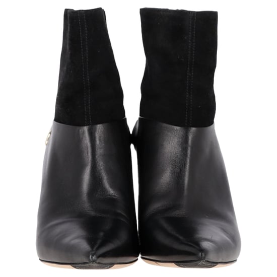 Jimmy Choo Beyla 85 Stiefeletten mit Wildlederbesatz aus schwarzem Leder - Image 2
