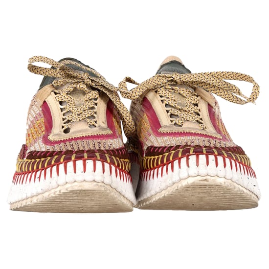 Chloé Nama Mesh Sneakers aus mehrfarbigem Wildleder - Image 2