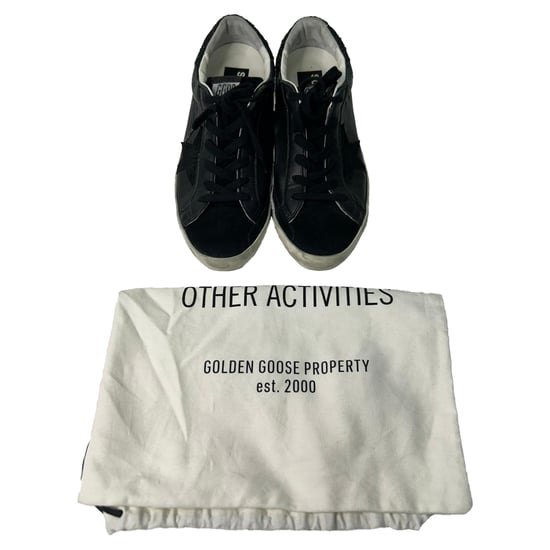 Golden Goose SuperStar Sneakers aus schwarzem Leder - Image 4