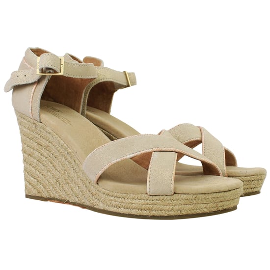 Toms Bequeme Damen Wedges mit Riemen in Beige - Image 2