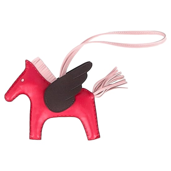 Hermès Rodeo MM Charm aus pinkem Leder - Image 2