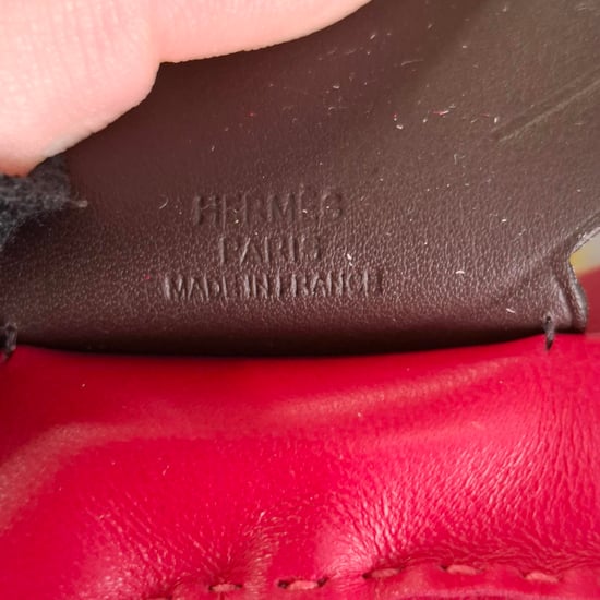 Hermès Rodeo MM Charm aus pinkem Leder - Image 3